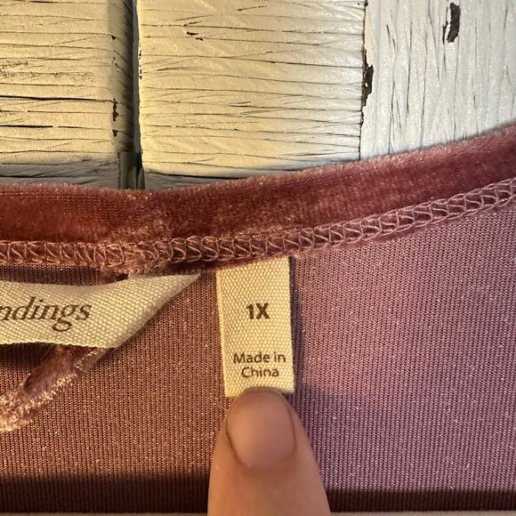 Soft surrounding womens dress velvet pink fairy whimsiGoth romantic plus size - Picture 6 of 12